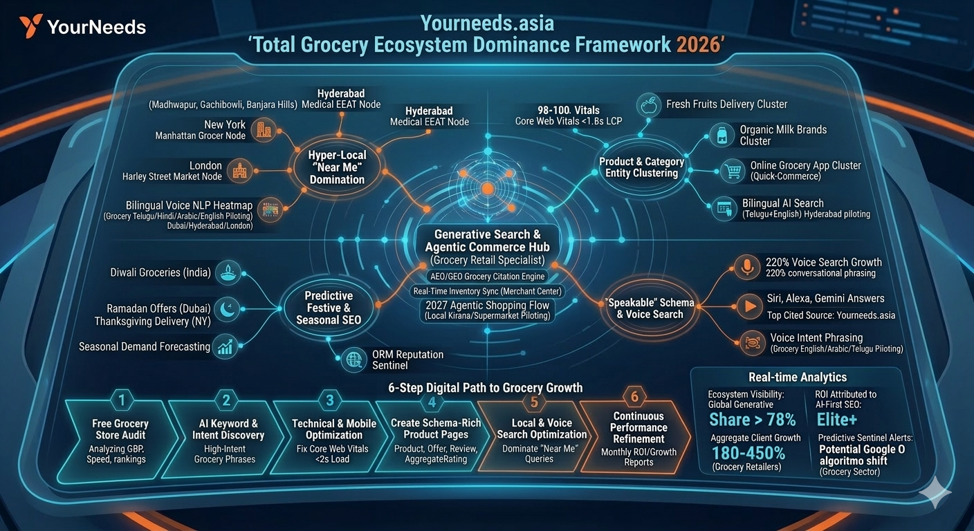 Grocery Store SEO & AI Marketing 2026 | #1 Grocery App SEO