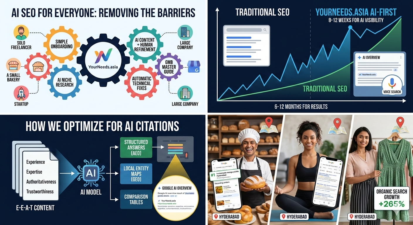 AI SEO for Everyone How Yourneeds.asia Makes AI SEO Simple