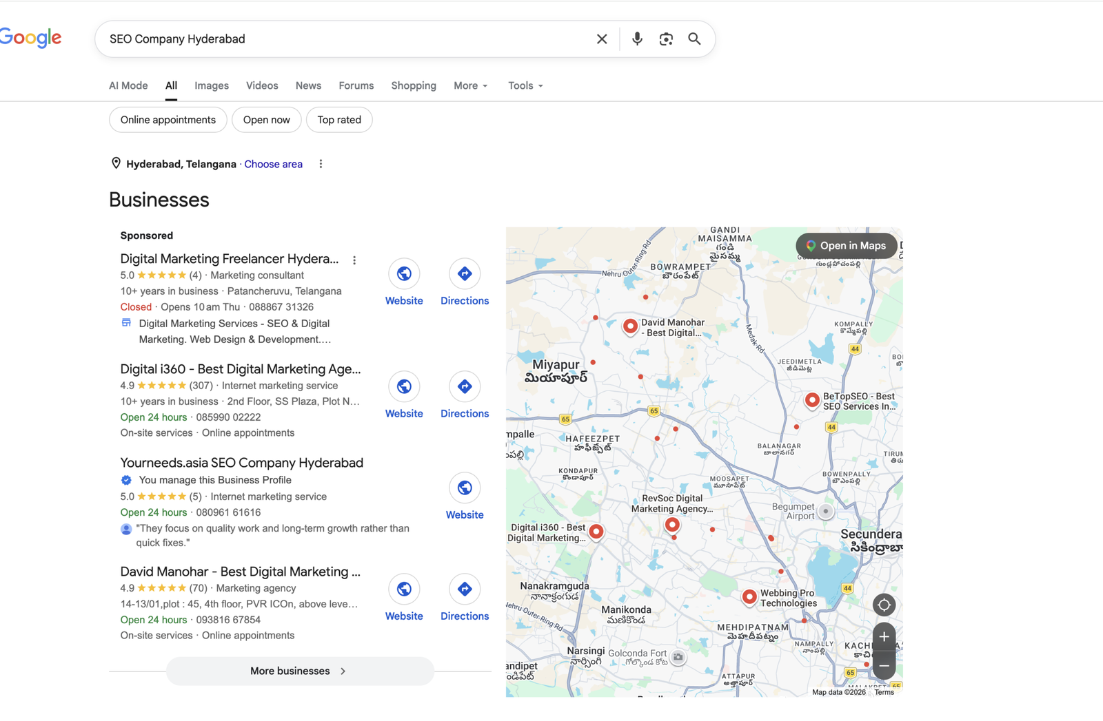 YourNeeds.asia search console SEO growth proof screenshot