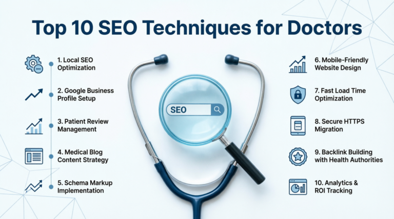 Top 10 Techniques of SEO for Doctors, Medical Practitioners, and Healthcare Clinics image 1