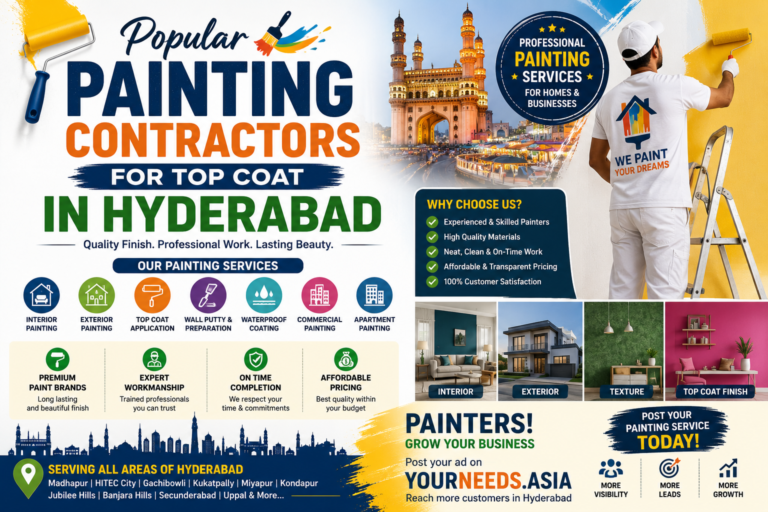 Popular Painting Contractors for Top Coat in Hyderabad image 1