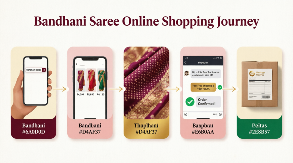 Chiffon Bandhani Sarees