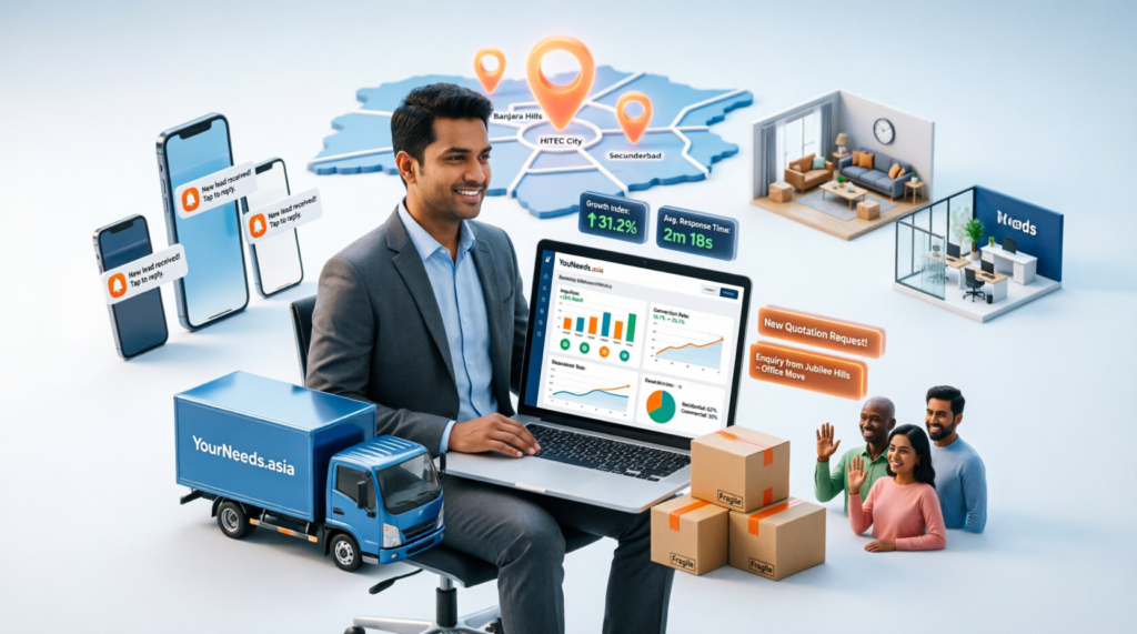 Grow your packers and movers business with YourNeeds.asia