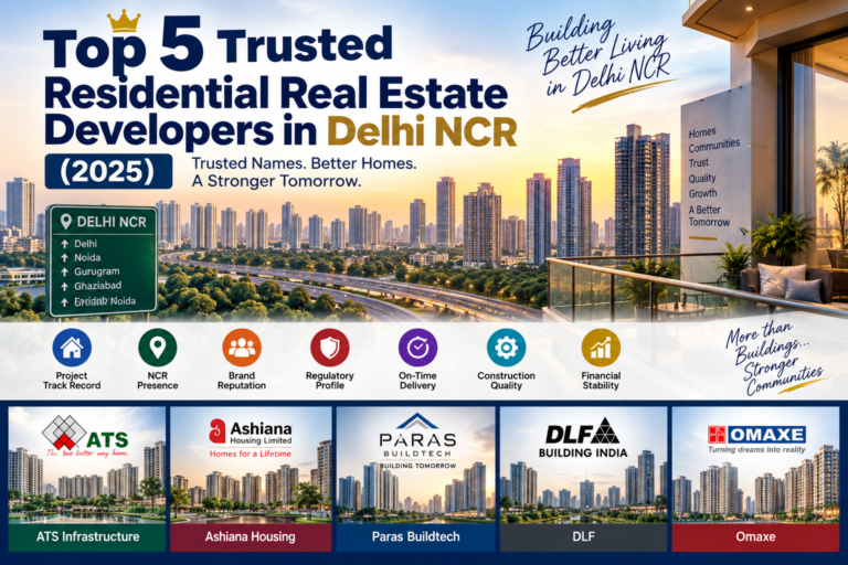List of Top 5 Trusted Residential Real Estate Developers in Delhi NCR