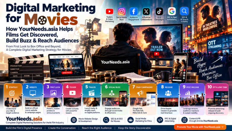 Digital Marketing for Films Hyderabad, India & International image 1