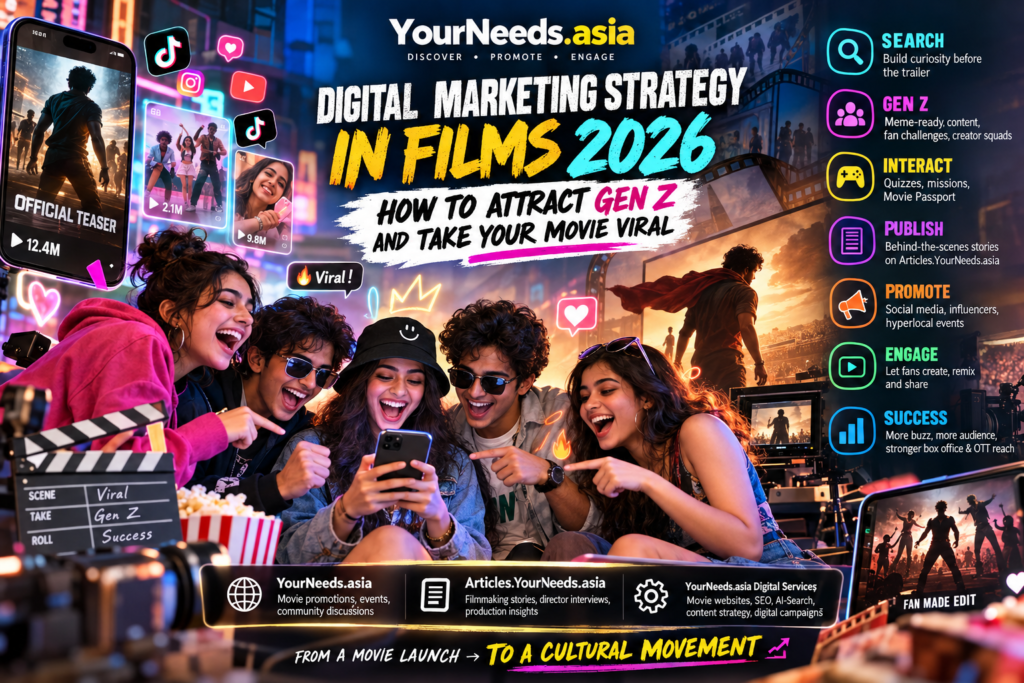 Digital Marketing Strategy in Films 2026 image on YourNeeds.asia