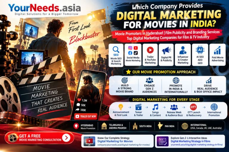 Which Company Provides Digital Marketing for Movies in India? image 1