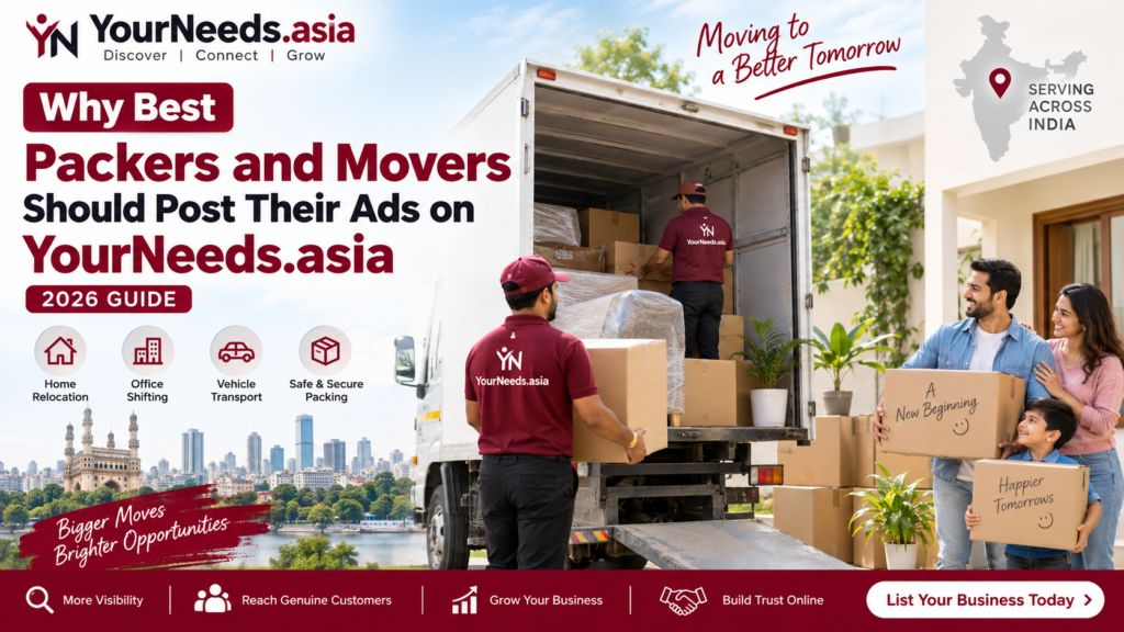 Why Best Packers and Movers Should Post Their Ads image on YourNeeds.asia