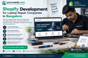 Shopify Development for Laptop Repair Companies in Bangalore