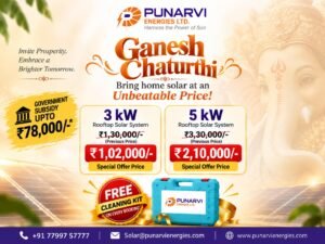 Ganesh Chaturthi Solar Offer – 3 kW & 5 kW Rooftop Solar