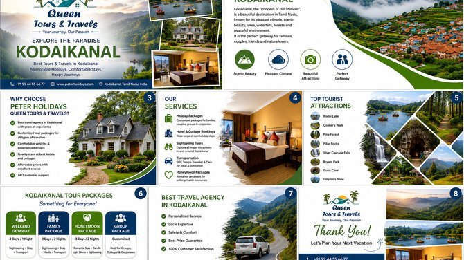 Best Travel Agency in Kodaikanal for Local and Outstation Travel -Peter Holidays Queen Tours and Travels image 2