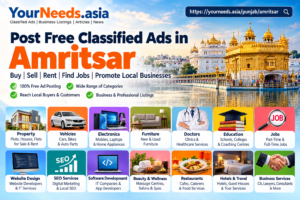 Post Free Classified Ads in Amritsar, Punjab | YourNeeds.asia