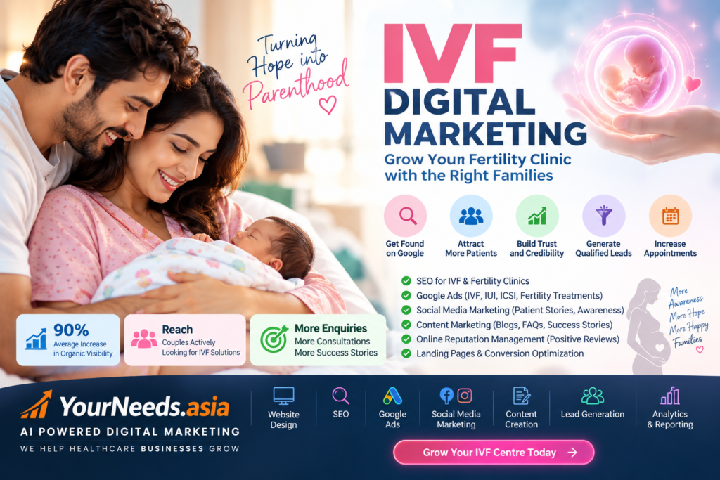 Digital Marketing for IVF Centres: IVF Clinic Marketing Guide image on YourNeeds.asia