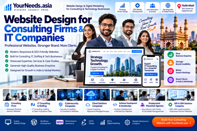 Website Design for Consulting Firms & IT Companies | YourNeeds.asia image 1