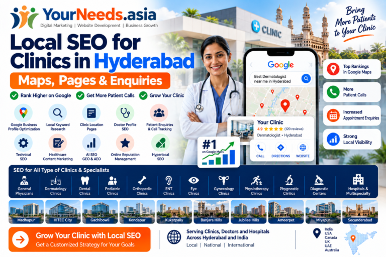 SEO for Clinics in Hyderabad | Local SEO for healthcare brands in Hyderabad. image 1