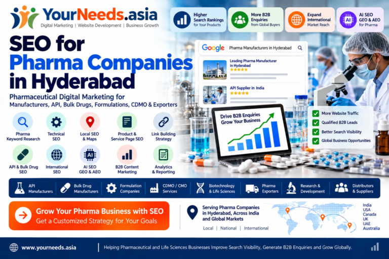 SEO for Pharma Companies in Hyderabad | YourNeeds.asia image 1