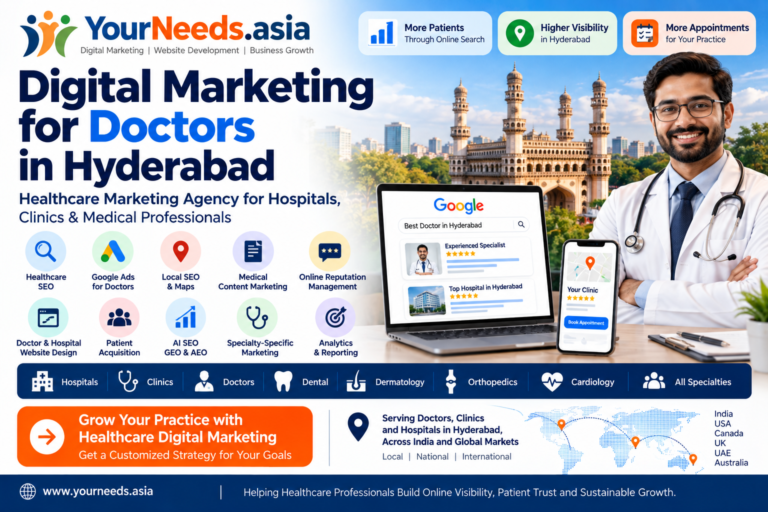 Digital Marketing for Doctors in Hyderabad | YourNeeds.asia image 1