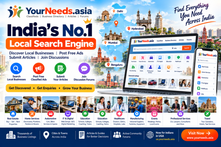 India’s No. 1 Local Search Engine? YourNeeds.asia