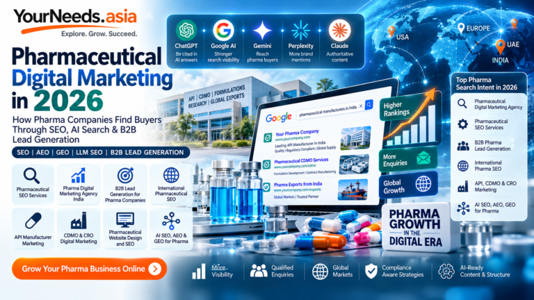 Pharmaceutical Digital Marketing Agency India | SEO & AI Search